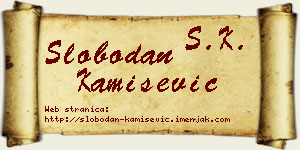 Slobodan Kamišević vizit kartica